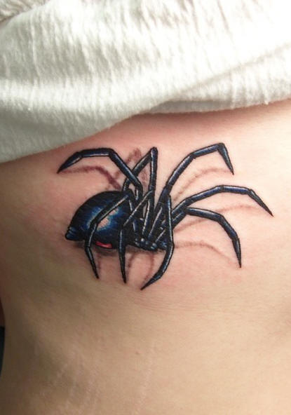 3d tattoos Body Painting Art Gallery and Tattoos: 3D Spider Tattoos Design