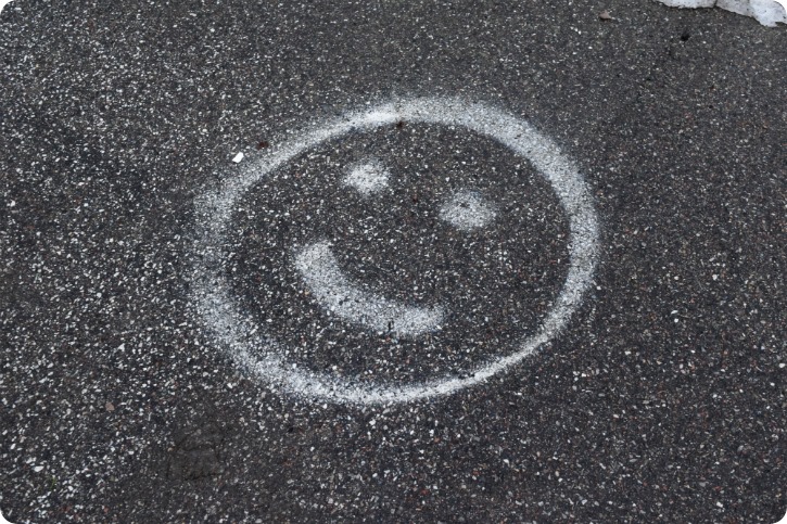 Smil på asfalten