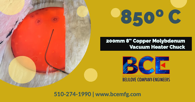 850º C Copper Molybdenum (CuMo) Vacuum Heater Chuck