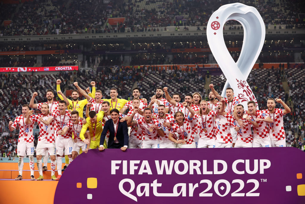 copa do mundo de futebol qatar 2022 fundo, luminárias, placar
