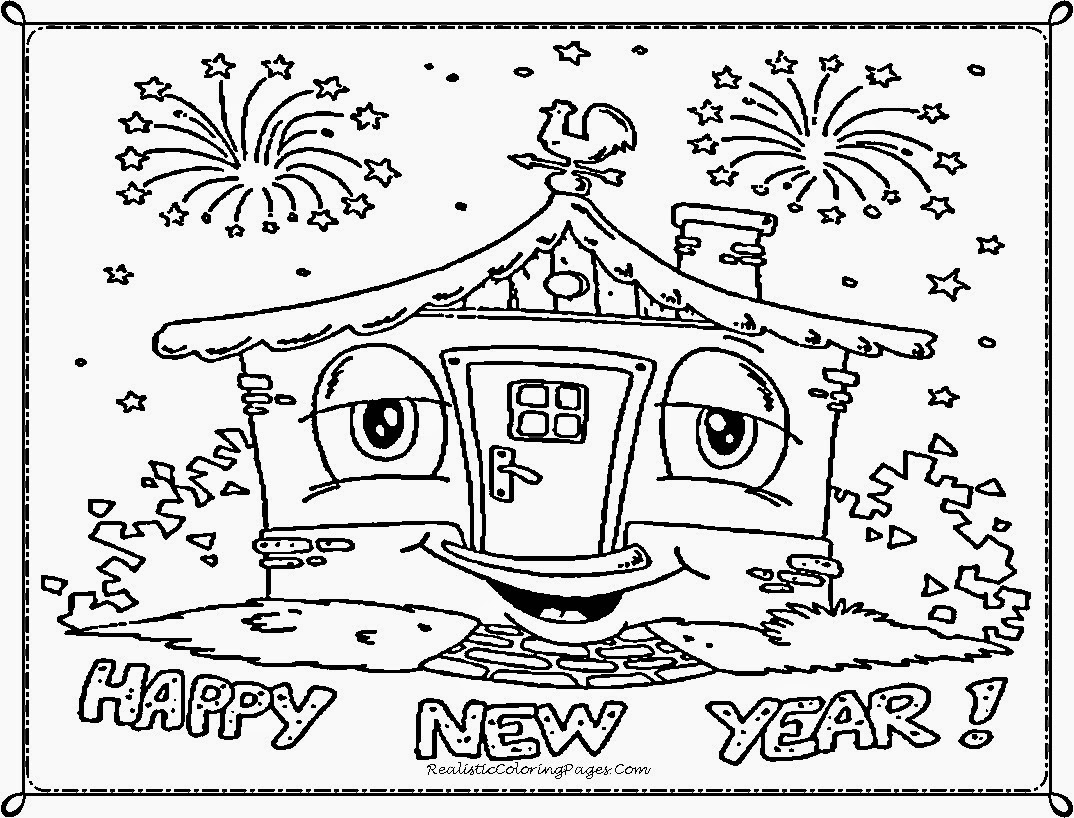christmas and new year coloring pages merry christmas and happy new year coloring pages