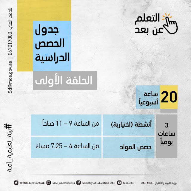 منظومة التعليم عن بعد في الإمارات 2021/2020 - منصة “مدرسة” في الإمارات