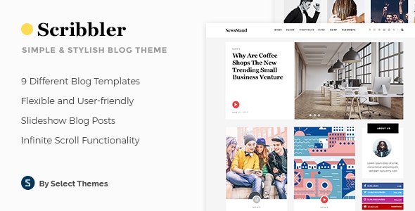 SCRIBBLER V1.0 – LIFESTYLE | FASHION BLOG HTML TEMPLATE