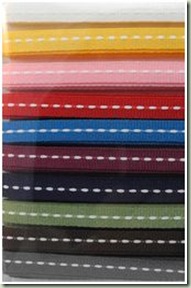 stitched grosgrain