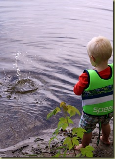 throwing rocks