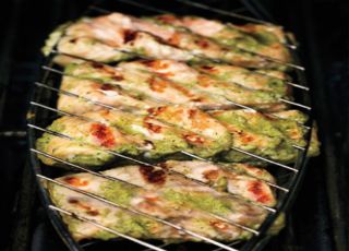 Green Shawarma Salmon,fish shawarma