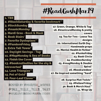 Read Gush March 2019 Bookstagram Photo Challenge