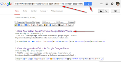 Cara Agar artikel Cepat Terindex Google Dalam Waktu Singkat