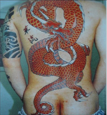 Japanese Dragon Tattoo On The Back Body Picture 9