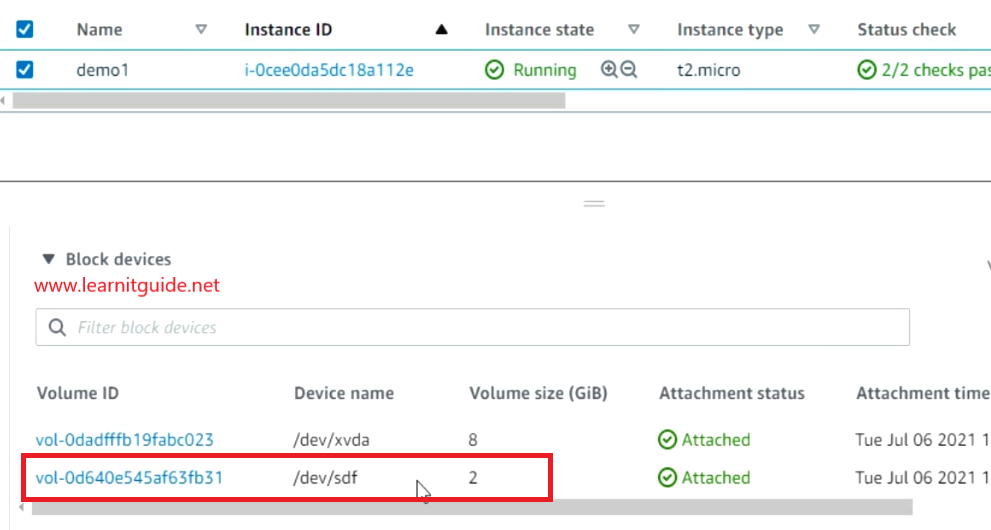 aws ebs volume online resizing