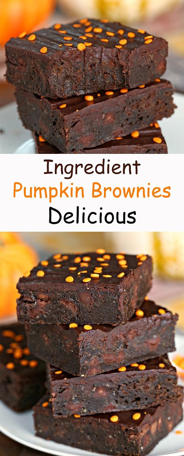 Ingredient Pumpkin Brownies Delicious
