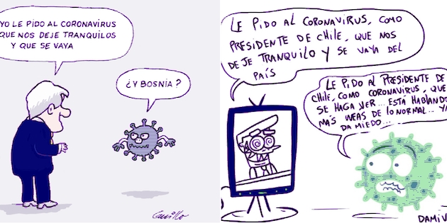 Caricaturas Guillo y Damivago