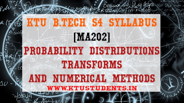ktu b.tech s4 syllabus for ma202