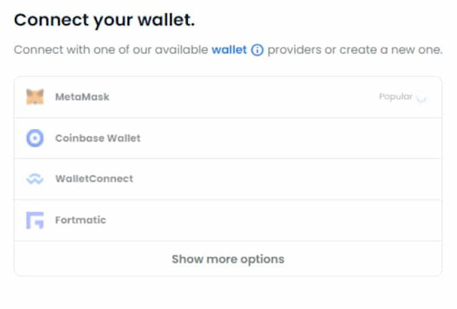 Create an account from your wallet