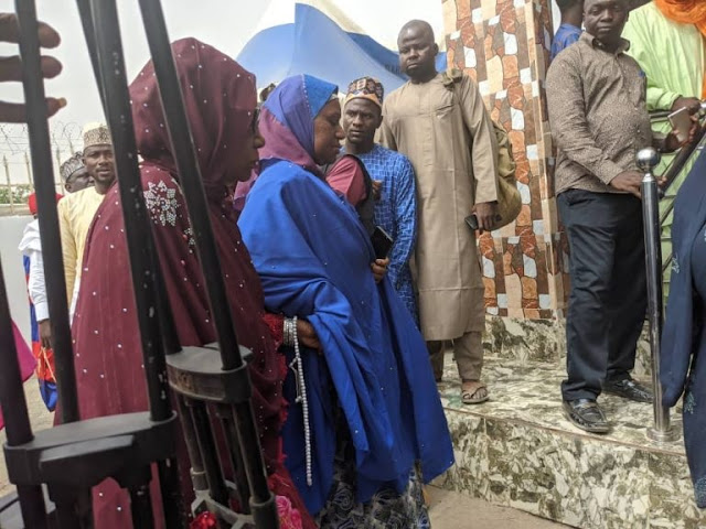 PHOTOS: Sanusi’s mother at Awe before son’s departure