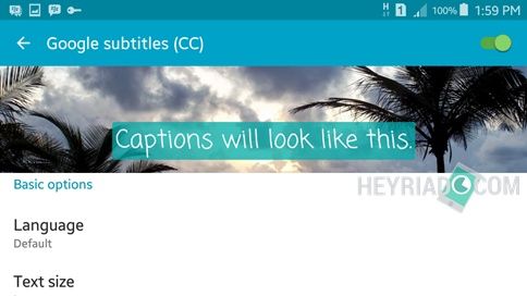 Mengaktifkan subtitle film otomatis di Android Cara Mengaktifkan Gaya Subtitle Film Otomatis di Android