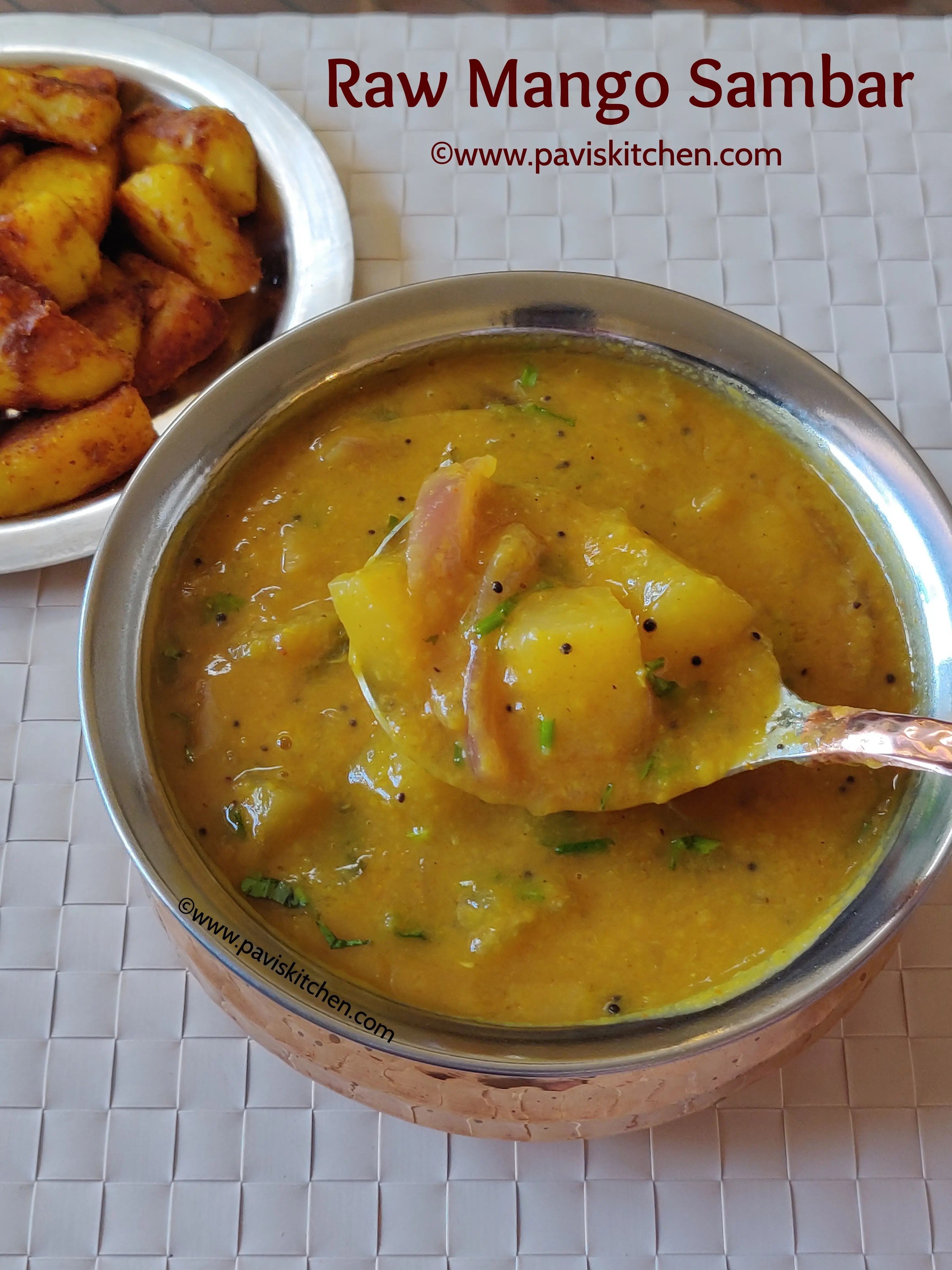 Mango sambar recipe | Raw mango sambar | South Indian mangai sambar