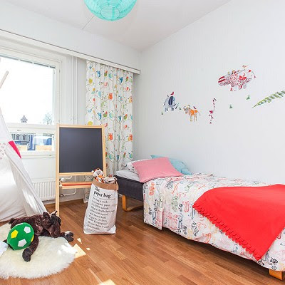 dekorasi kamar tidur anak yang simple dengan konsep pendidikan