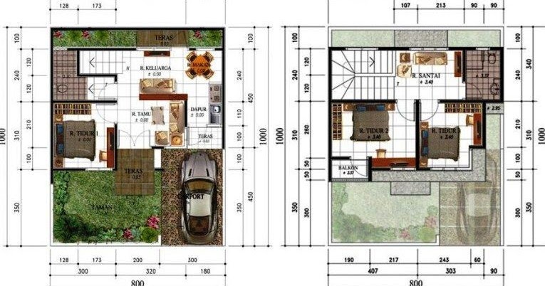 Desain Rumah  Ukuran  9x12  2 Lantai Berbagai Ukuran 