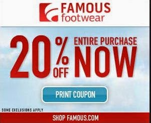 famous footwear coupons 2018