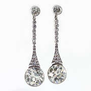 Beautiful diamond earrings.