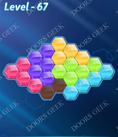 Block! Hexa Puzzle [6 Mania] Level 67 Solution, Cheats, Walkthrough for android, iphone, ipad, ipod
