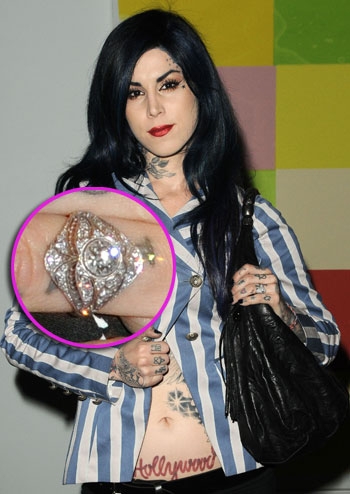 jesse james and kat von d ring. So Kat von D and Jesse James