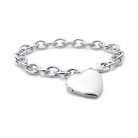 Sterling Silver Bracelet Sweetheart Locket2