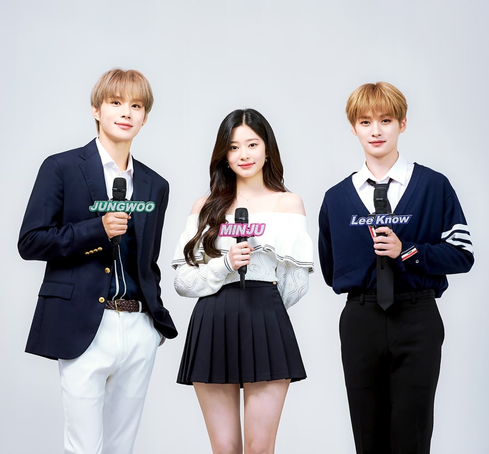 Become The New 'Music Core' MC, MBC Upload Photo of Jungwoo and Lee Know With Kim Min Ju