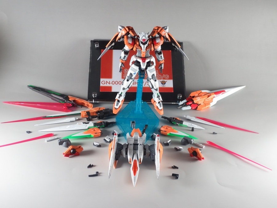 Custom Build Rg 1 144 00 Raiser 00 Gundam Seven Sword G Inspection Colors Gundam Kits Collection News And Reviews