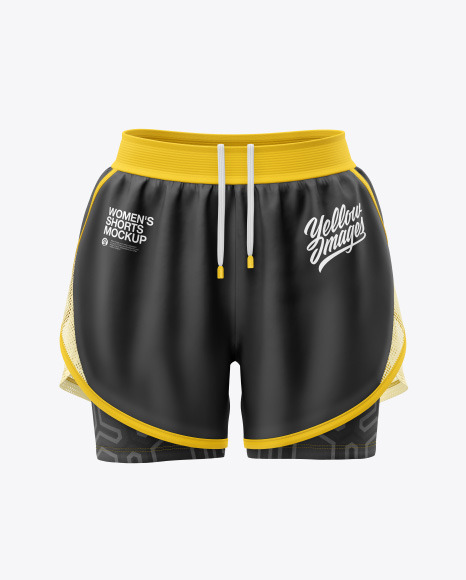 Download Women's 2 in 1 Shorts Mockup