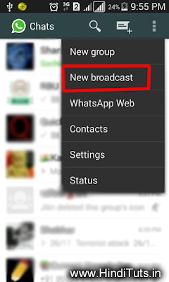 Whatsapp Broadcast list Image