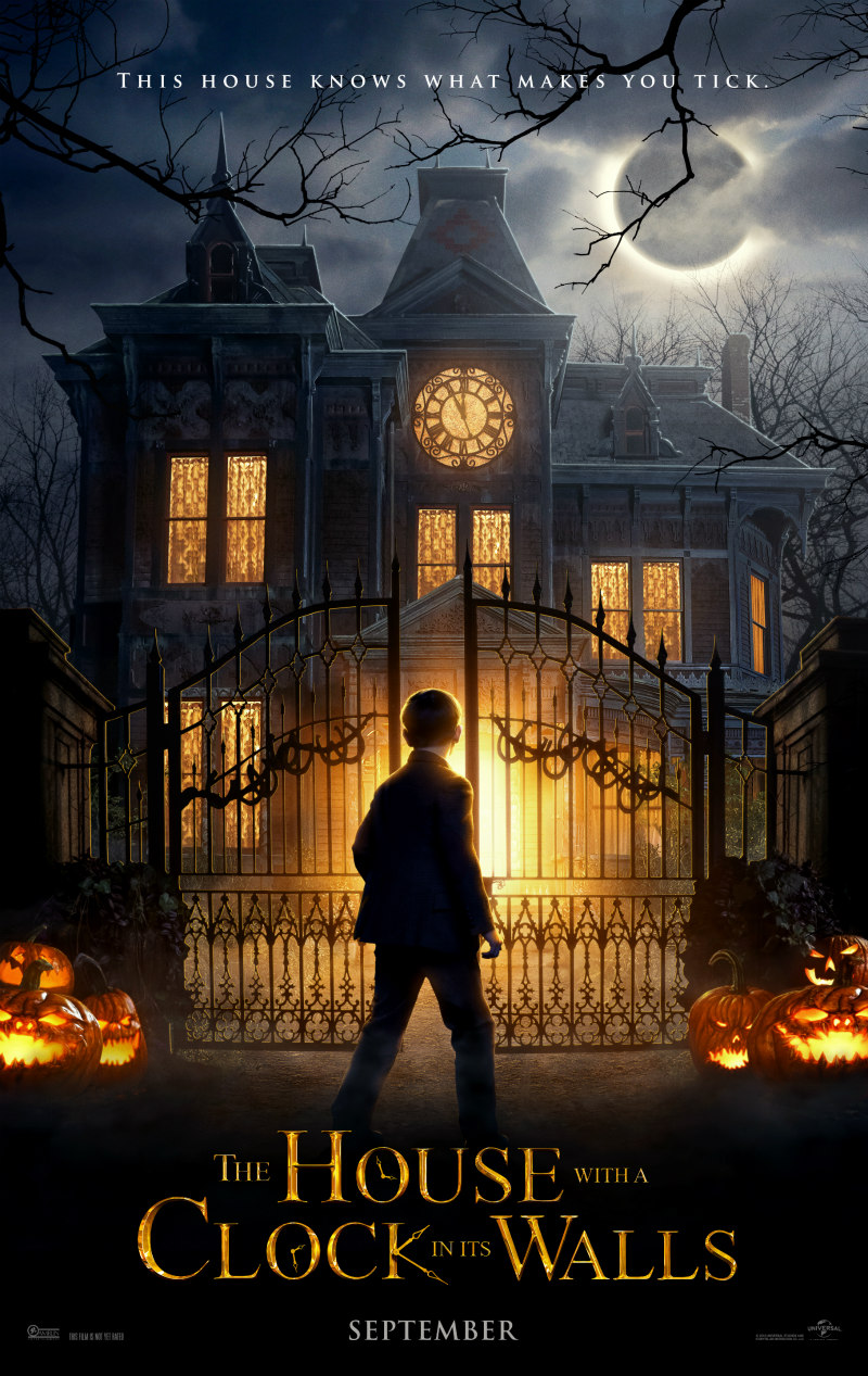 THE HOUSE WITH A CLOCK IN ITS WALLS poster