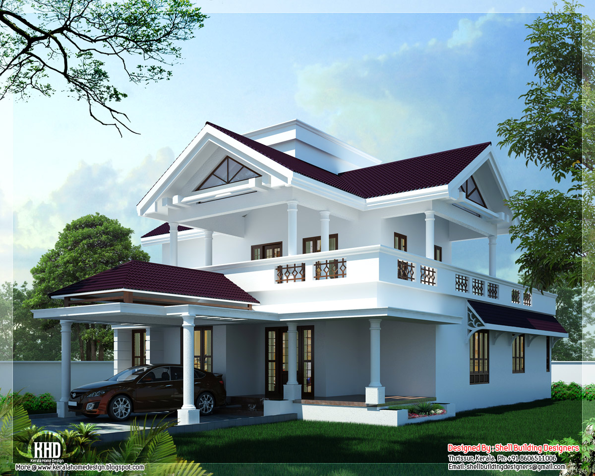 2600 sq feet modern sloping roof  home  design  Kerala home  