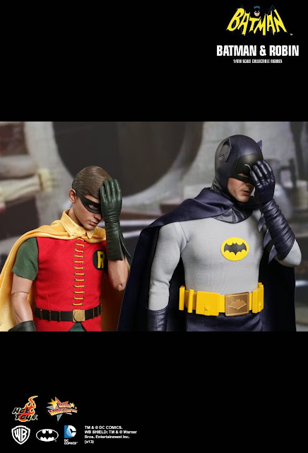 Hot Toys 1/6 Scale 1966 Batman TV Show - Batman & Robin 12" Figures