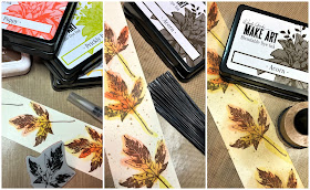 Sara Emily Barker Saturday Showcase Faux Bark and Leaf Tutorial for The Funkie Junkie Boutique #wendyvecchi #makeartblendabledyeink #timholtz #sizzixalterations #stampersanonymous 7