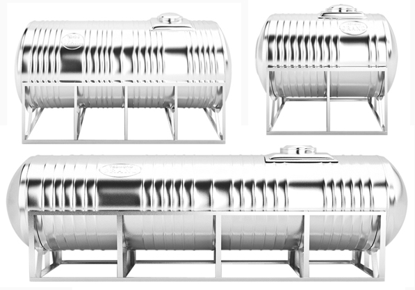 TangkiAirStainlessSteelHorizontalTangkiTidur 