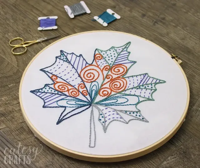 Down Grapevine Lane: Embroidered Bouquet Tutorial
