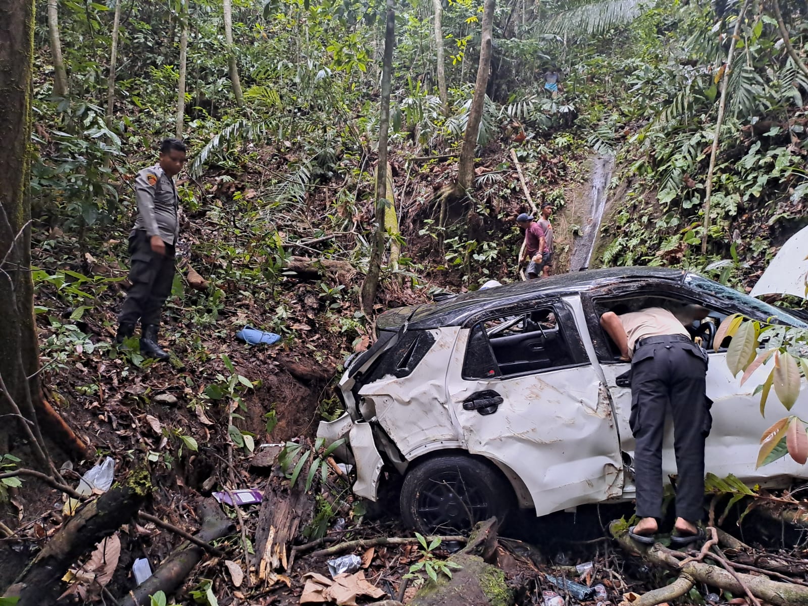 Mudik Lebaran, Mobil Toyota Rocky Terjun ke Jurang, 1 Balita Meninggal