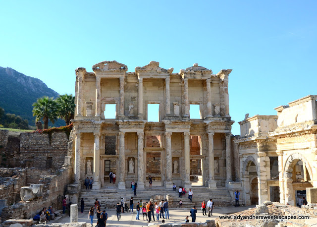 the stunning Celcus Library in Ephesus