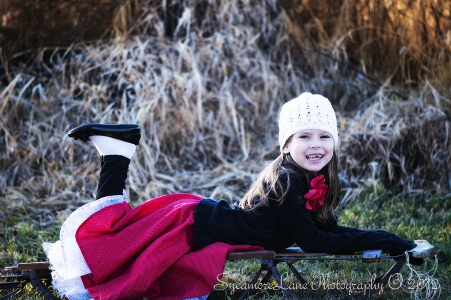 Sledding portrait-1 SycamoreLane Photography