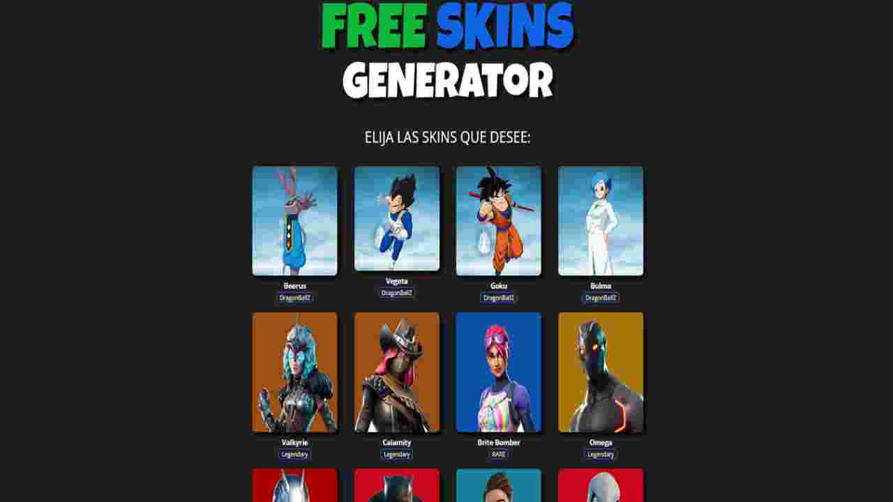 Skinsparami.com Free Skins On Fortnite?
