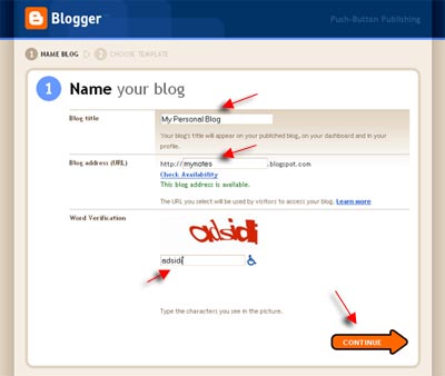 create blog blogger