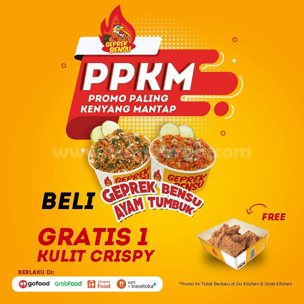 Promo GEPREK BENSU PPKM (Beli 1 Gratis 1)