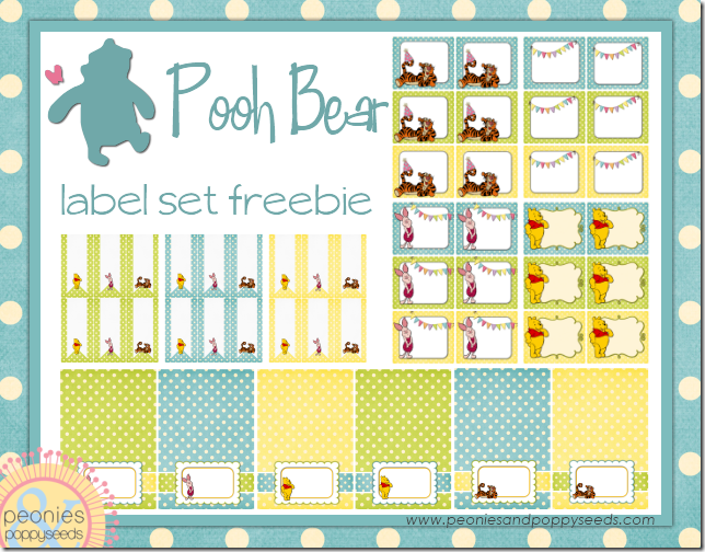 winnie the pooh label set copy