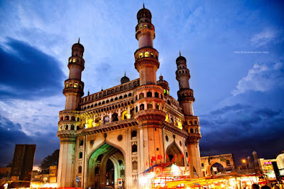 The colorful Charminar in Hyderabad