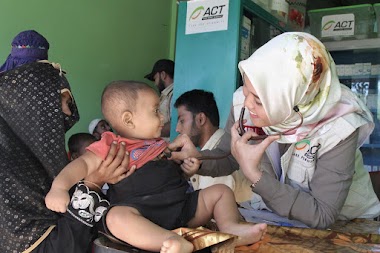 Aksi Cepat Tanggap (ACT) Hibur Anak-anak Rohingya