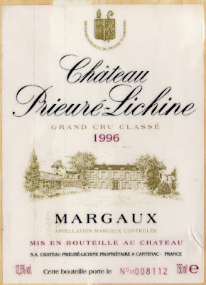 Ch.Prieure Lichine 1996'
