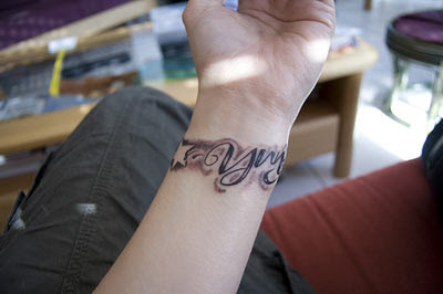 Wrist tattoo