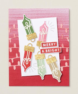 Stampin' Up! Merry & Bright Christmas Card  #stampinup